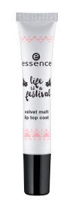 essence life is a festival velvet matt lip top coat 01